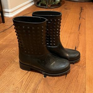 Y2K Valentino spiked studded rain boots